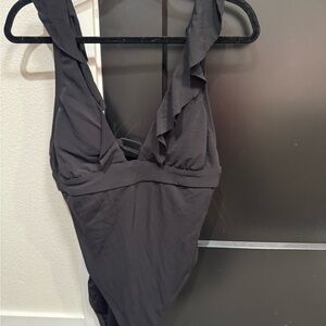 Elegant Black One-Piece Swimsuit